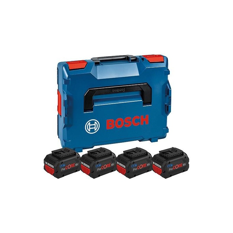 Kit de batteries BOSCH 18V avec 4x 5,5 Ah Batteries ProCORE et mallette de transport