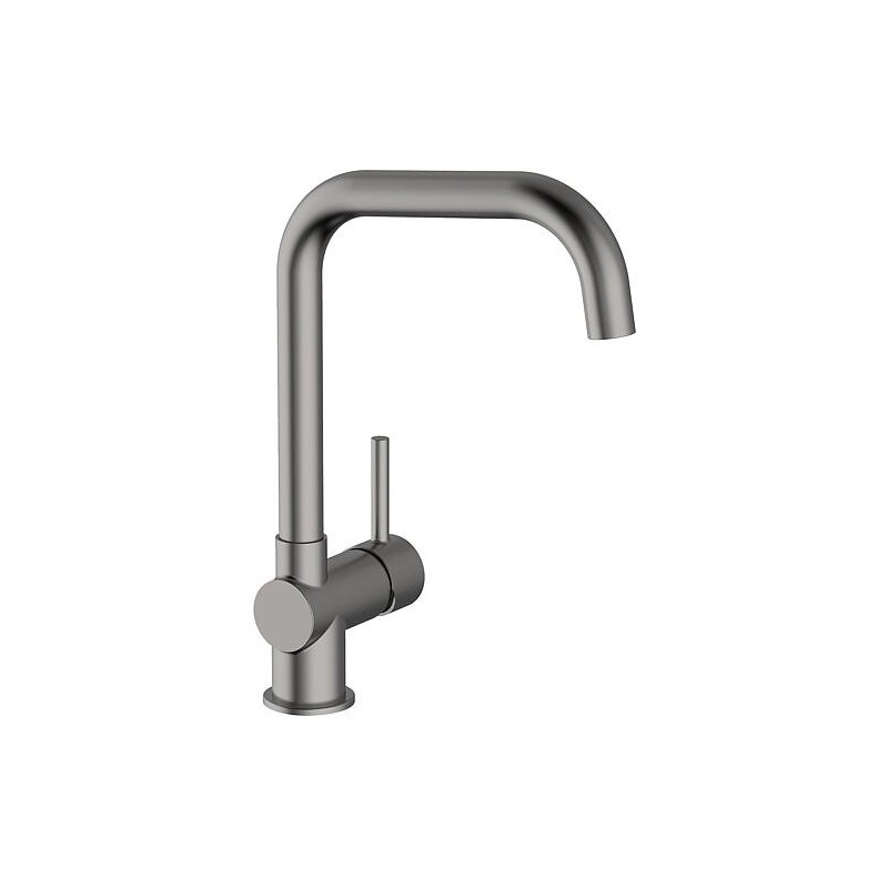 Robinetteries de cuisine avec élément extractible, rond, Saillie 192 mm, brushed nickel