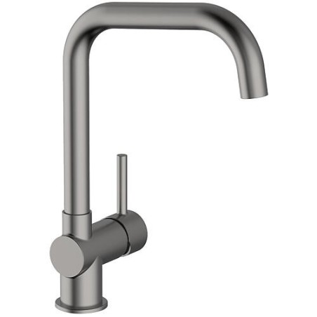 Robinetteries de cuisine avec élément extractible, rond, Saillie 192 mm, brushed nickel