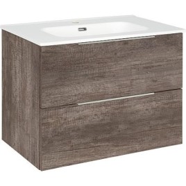 Kit de meubles de salle de bain BALI Château chêne 2 tiroirs largeur 810 mm