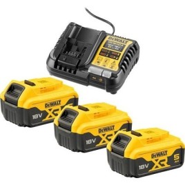 Jeu de batteries DCB1104P3-QW 18 V avec 3x Batteries 5 Ah et Chargeur