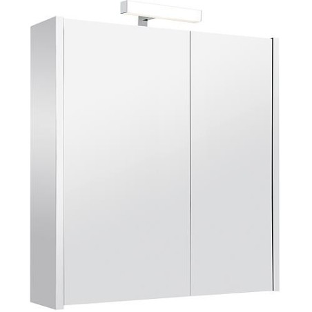 Armoire à glace Vikja avec Éclairage LED, 2 portes, miroir latéral 715x700x155 mm