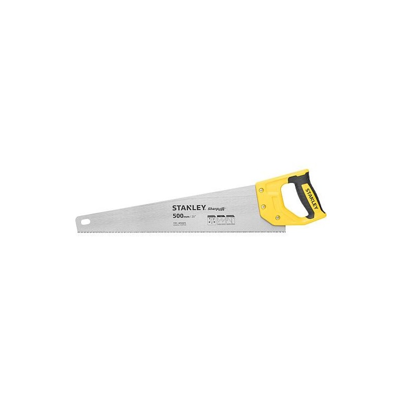 Scie égoïne Stanley® SharpCut™ Longueur : 500 mm, denture grossière