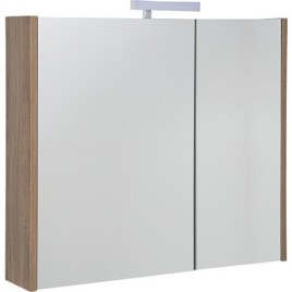 Armoire à glace Akira avec Éclairage LED, 2 portes, 800 x 700 x 155 mm