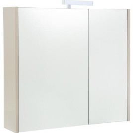 Armoire à glace Akira avec Éclairage LED, 2 portes, 800 x 700 x 155 mm