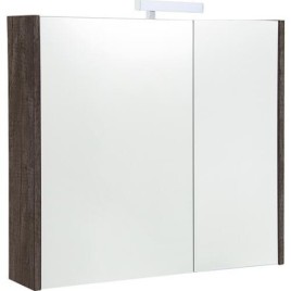 Armoire à glace Akira avec Éclairage LED, 2 portes, 800 x 700 x 155 mm