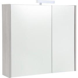 Armoire à glace Akira avec Éclairage LED, 2 portes, 800 x 700 x 155 mm