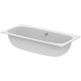 Baignoire duo Ideal Standard i.life lxhxp : 1900x450x900mm, capacité : 400 l, acrylique blanc