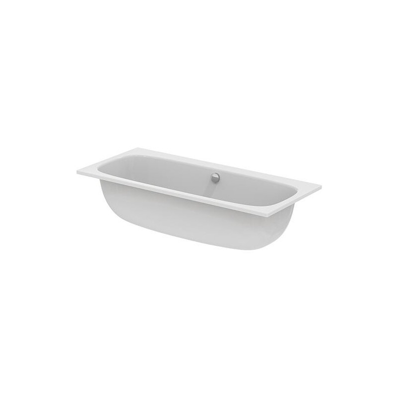 Baignoire duo Ideal Standard i.life lxhxp : 1800x450x800mm, capacité : 325 l, acrylique blanc