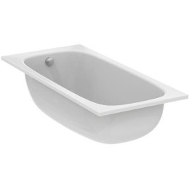 Baignoire de forme corporelle Ideal Standard i.life lxhxp : 1700x450x800 mm, capacité : 270 l, acrylique blanc