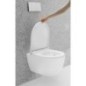 Abattant WC Geberit Acanto blanc, Softclose + Quick-Release verrouillable, pour TurboFlush WC