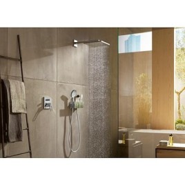 Tête de douche Raindance E 300 1jet de Hansgrohe 300 x 300 mm, avec bras de douche 390 mm