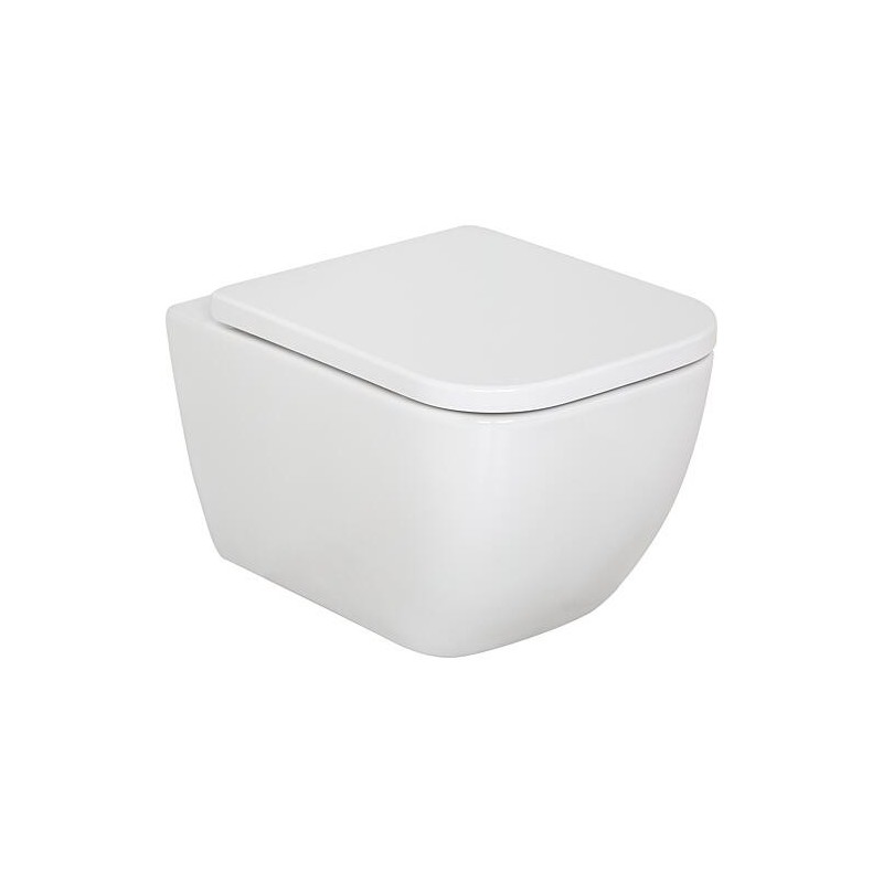 WC suspendu à fond creux Angara LxHxP : 360 x 355 x 510 mm Sans bride Céramique blanche