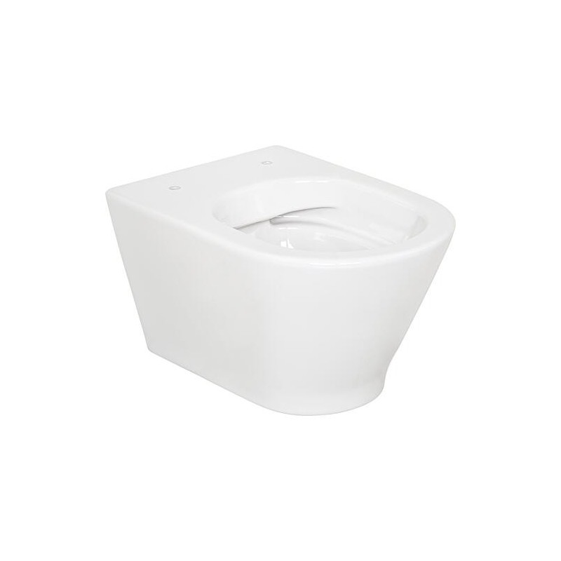 WC suspendu à fond creux Alaseja lxhxp : 360x355x525 mm Sans bord de chasse Céramique blanche