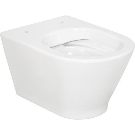 WC suspendu à fond creux Alaseja lxhxp : 360x355x525 mm Sans bord de chasse Céramique blanche