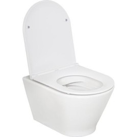 WC suspendu à fond creux Alaseja lxhxp : 360x355x525 mm Sans bord de chasse Céramique blanche