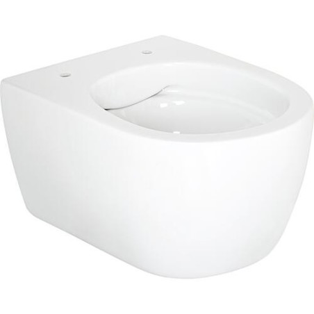 WC suspendu à fond creux Aksai lxhxp : 360x330x485 mm Sans bord de chasse Céramique blanche