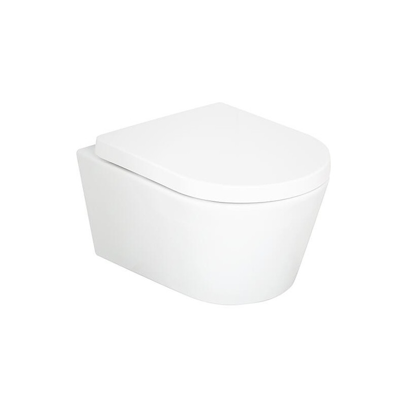 WC suspendu à fond creux Kureika lxhxp : 360x320x540 mm Sans bord de chasse Céramique blanche