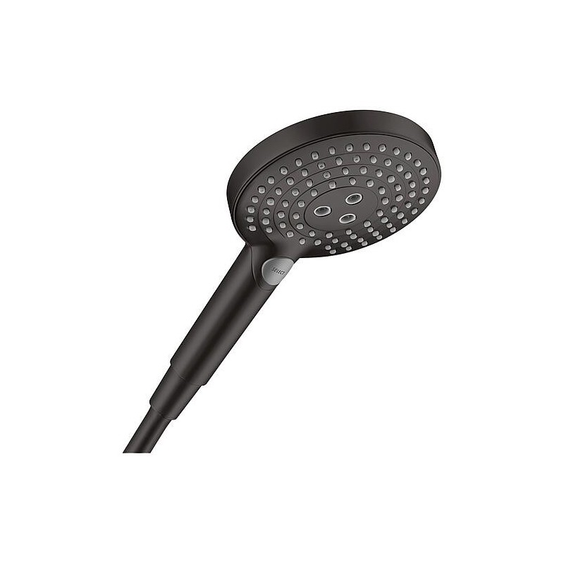 Douchette à main Hansgrohe Raindance Select S 120 3 jets PowderRain noir mat - HANSGROHE