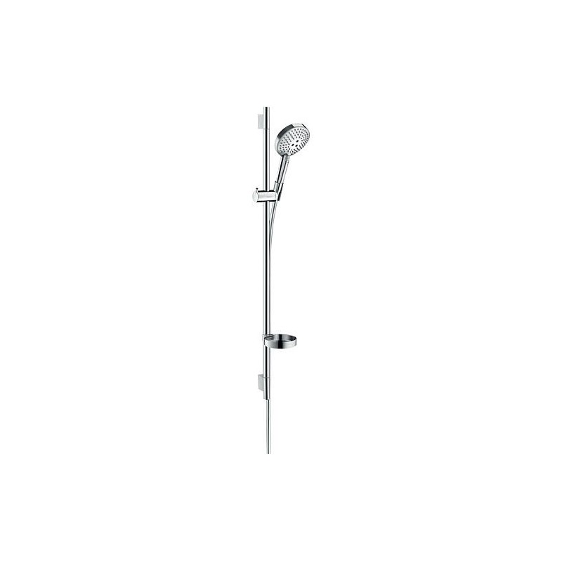 Kits de douches Hansgrohe Raindance Select S 120 3jet PowderRain Unica`S Puro 900mm, 3 types de jets ø : 125mm, chrome