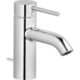 Mitigeur de lavabo Kludi Bozz saillie 75 mm, avec garniture d’écoulement, ECO PLUS, chrome