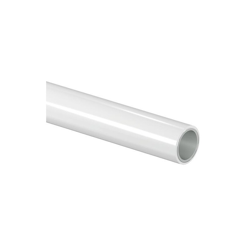 Tube MLC Uponor blanc S Ø63mm x 6,0mm, longueur 3m, Cond. 3 Pièces