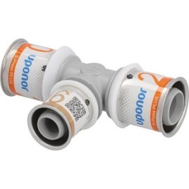 Pièce en T réduite S-Sertir PLUS Uponor PPSU Ø32mm-Ø25mm-Ø25mm