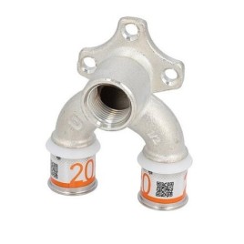 Uponor S-Sertir PLUS rondelle murale en U Ø25mm-DN15 (1/2")-Ø20mm FF