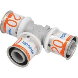 Pièce en T S-Sertir PLUS Uponor PPSU Ø25mm-Ø25mm-Ø25mm