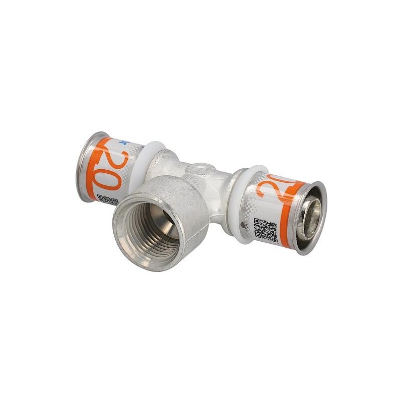 Pièce en T S-Sertir PLUS Uponor Ø20mm-DN15 (1/2")-Ø20mm Femelle