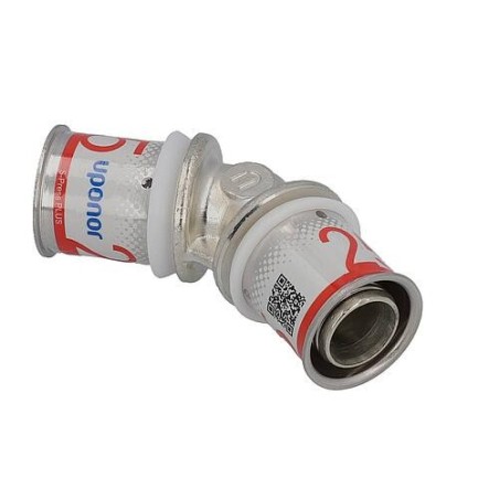 Coude à sertir S-Sertir PLUS Uponor 45° Ø25mm-Ø25mm