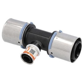 Pièce en T à sertir S Uponor réduite PPSU Ø50mm-Ø25mm-Ø50mm