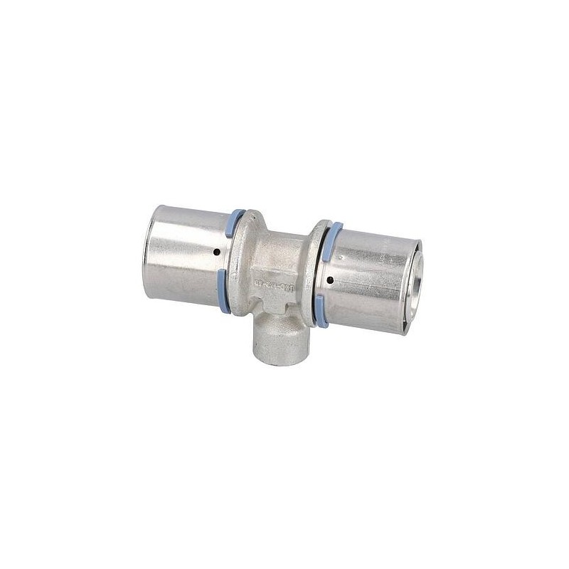 Pièce en T à sertir S Uponor Ø40mm-DN15 (1/2")-Ø40mm Femelle