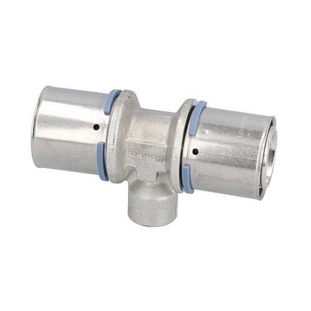 Pièce en T à sertir S Uponor Ø40mm-DN15 (1/2")-Ø40mm Femelle