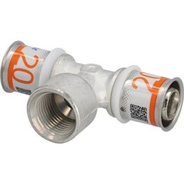 Pièce en T S-Sertir PLUS Uponor Ø32mm-DN20 (3/4")-Ø32mm Femelle