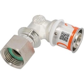 Raccord à visser coudé S-Sertir PLUS Uponor Ø25mm-DN20 (3/4") Femelle