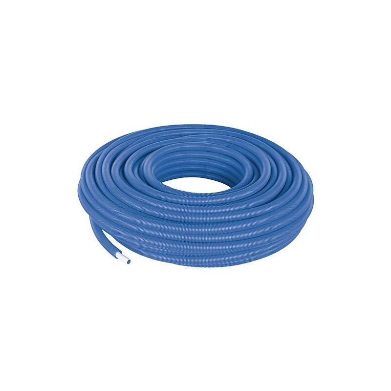 Tube Uni PLUS Uponor blanc dans gaine de protection Ø16mm x 2,0mm - 25/20, bleu, longueur 75m