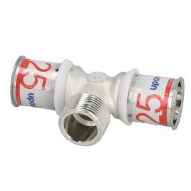 Pièce en T S-Sertir PLUS Uponor Ø32mm-DN20 (3/4")-Ø32mm AG