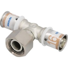 Pièce en T SK Sertir PLUS Uponor Geberit Ø16mm-DN15 (1/2")-Ø16mm FI