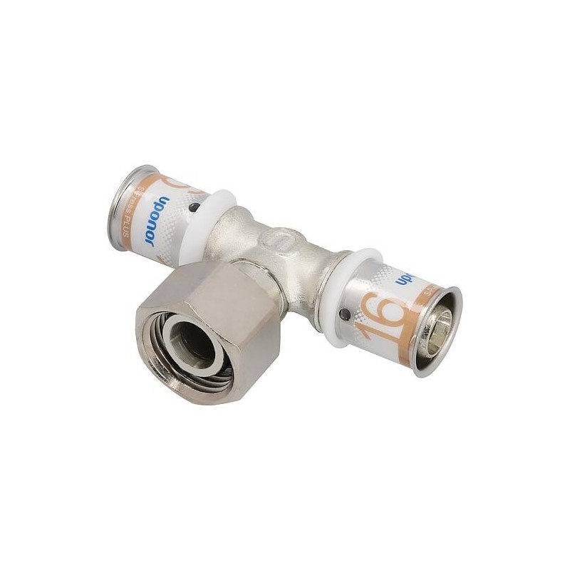 Pièce en T SK Sertir PLUS Uponor Geberit Ø16mm-DN15 (1/2")-Ø16mm FI