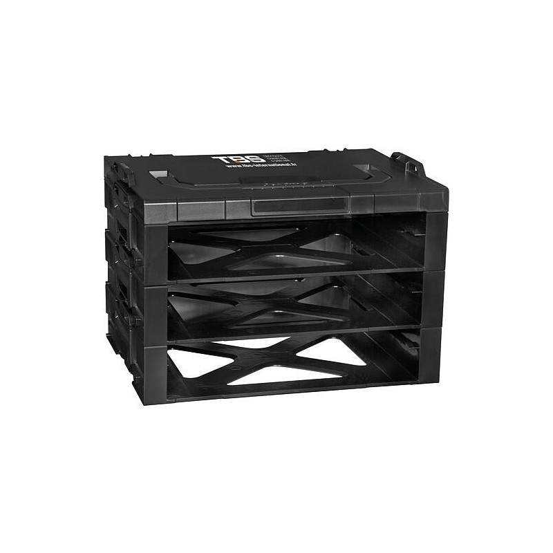 TBS France i-BOXX Rack 3 compartiments noir/gris, vide