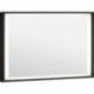 Miroir LED Ranelva avec interrupteurs, avec cadre noir, front/backlight, 1200x800mm