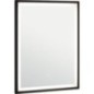 Miroir LED Ranelva avec interrupteurs tactiles, avec cadre noir, front/backlight, 600x800mm