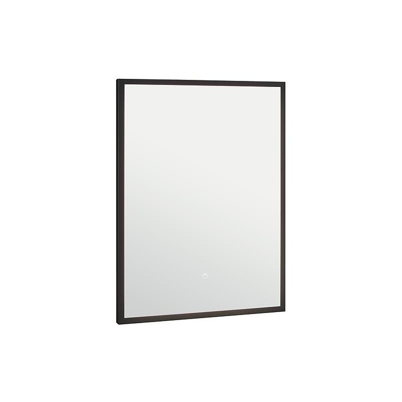 Miroir LED Oselva avec interrupteurs tactiles, avec cadre noir, 600x800mm