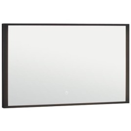 Miroir LED Oselva avec interrupteurs tactiles, avec cadre noir, 1000x800mm