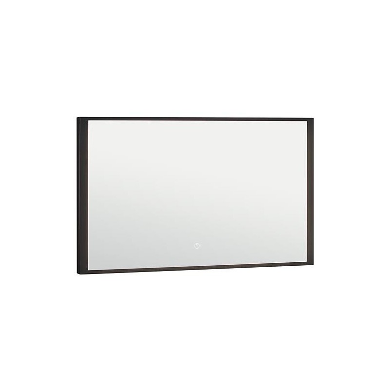 Miroir LED Oselva avec interrupteurs tactiles, avec cadre noir, 1000x800mm