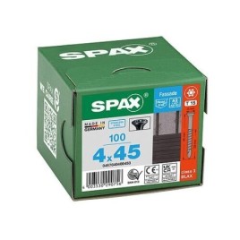 Vis à tête fraisée bombée, SPAX® acier inoxydable A2 BLAX®,Filetage partiel, T-STAR plus 4,5 x 70 mm, Cond. 100