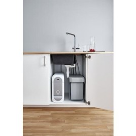 Kit de démarrage Grohe Blue Home avec bec extractible chromé et filtre S-size, Bouteille CO2 et unité réfrigérante