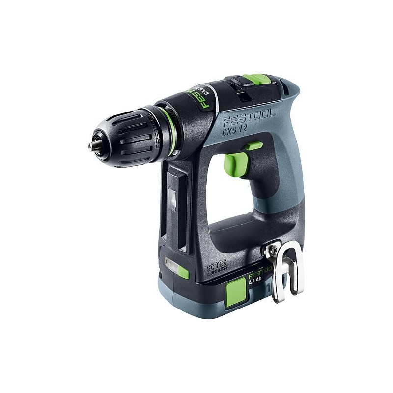 Perceuse-visseuse sans fil Festool CXS 12 2,5-Plus, 12 V avec 2x 2,5 Ah batteries et chargeur