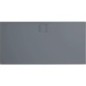 Bacs à douche Hüppe EasyFlat fonte minérale, 1500x52x1000 mm écoulement:côté long, gris mat